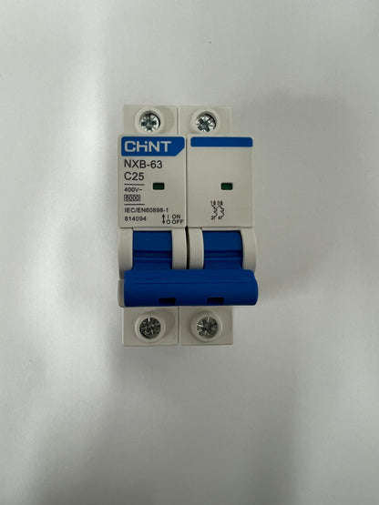 Automático magnetotérmico CHINT NXB-63-2-25C 2p 25A