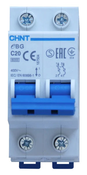 Automático magnetotérmico CHINT NXB-63-2-25C 2p 25A